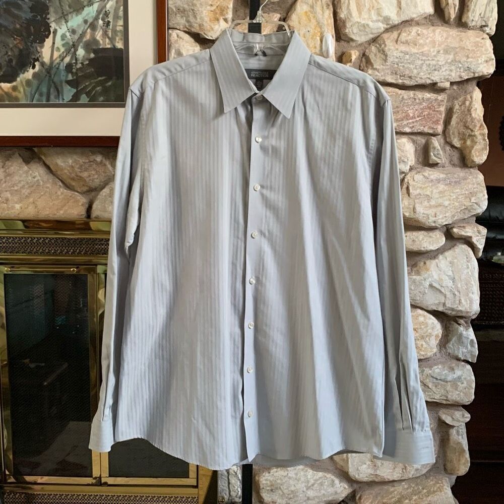Kenneth cole reation Mens button down long sleeve shirt